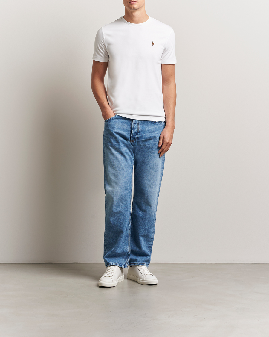 Polo Ralph Lauren Luxury Pima Cotton Crew Neck T-Shirt White