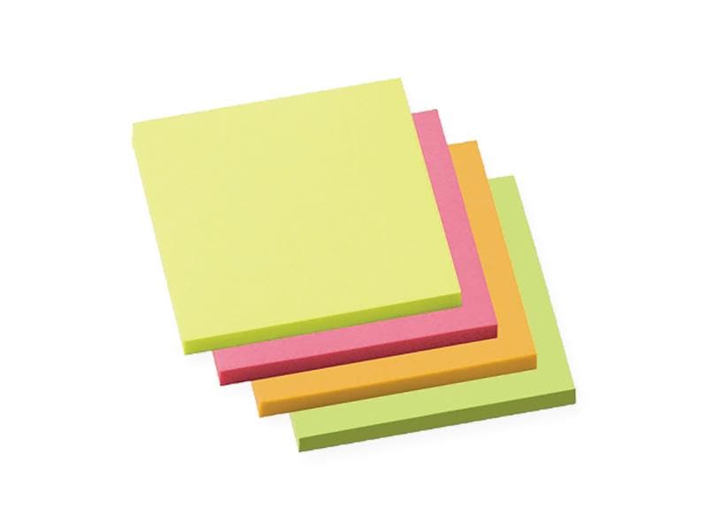 Soennecken Notizzettel 7.5 x 7.5 cm, 4 x 100 Blätter, Mehrf Selbstklebende Haftnotizen