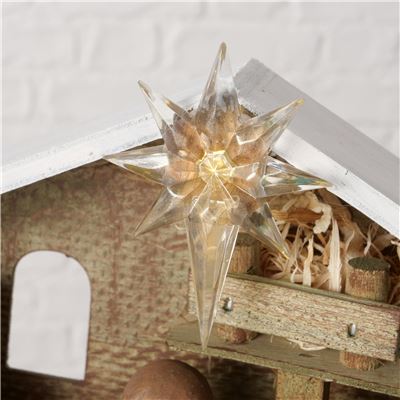 Crèche de Noël lumineuse