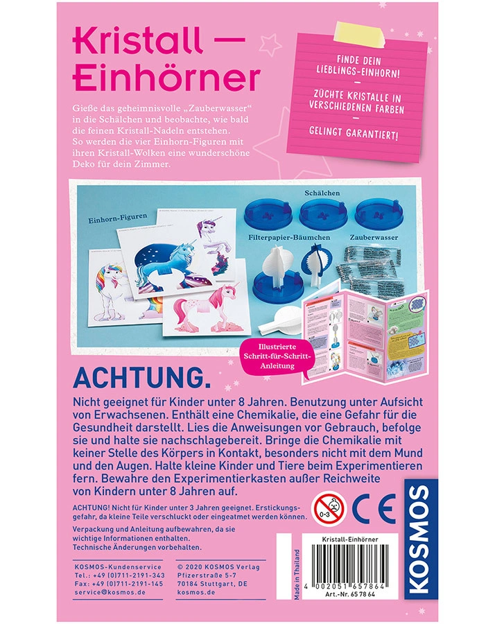 Mitbring-Experimente KRISTALL-EINHÖRNER