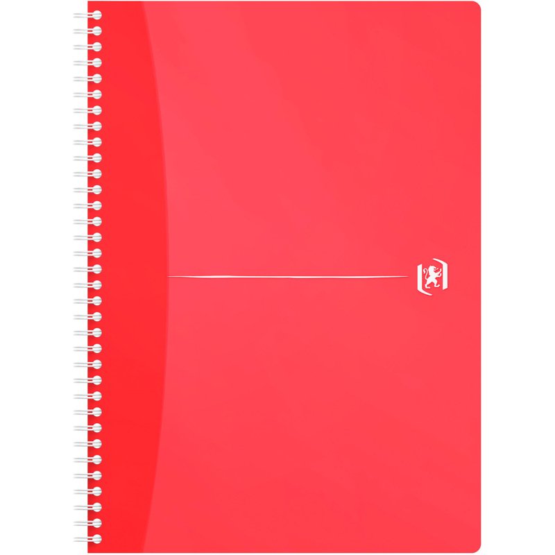 Cahier spirale Oxford My Colour A4 21 X 29,7 cm - petits carreaux - 180 pages