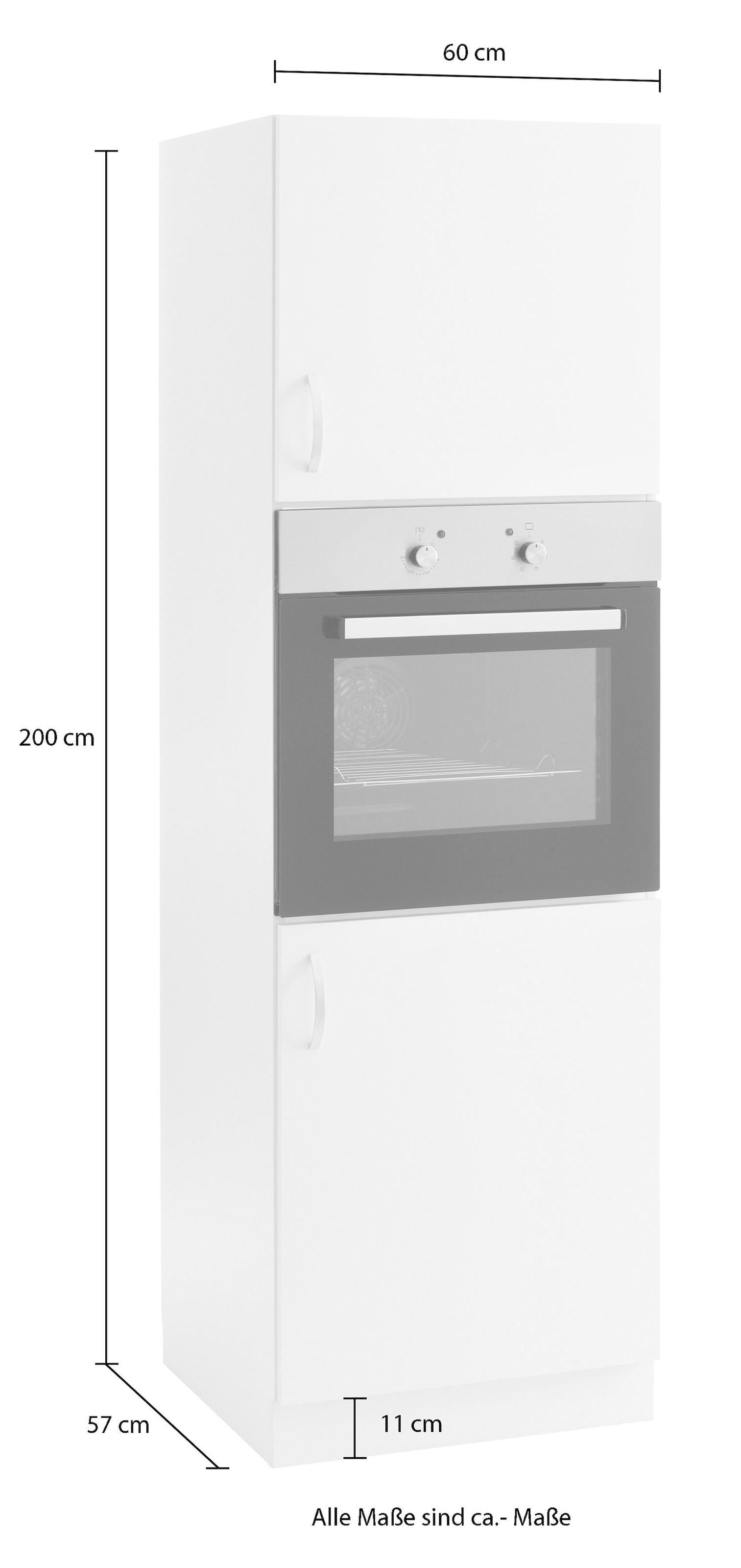 wiho Küchen Backofenumbauschrank »Flexi« Höhe 200 cm