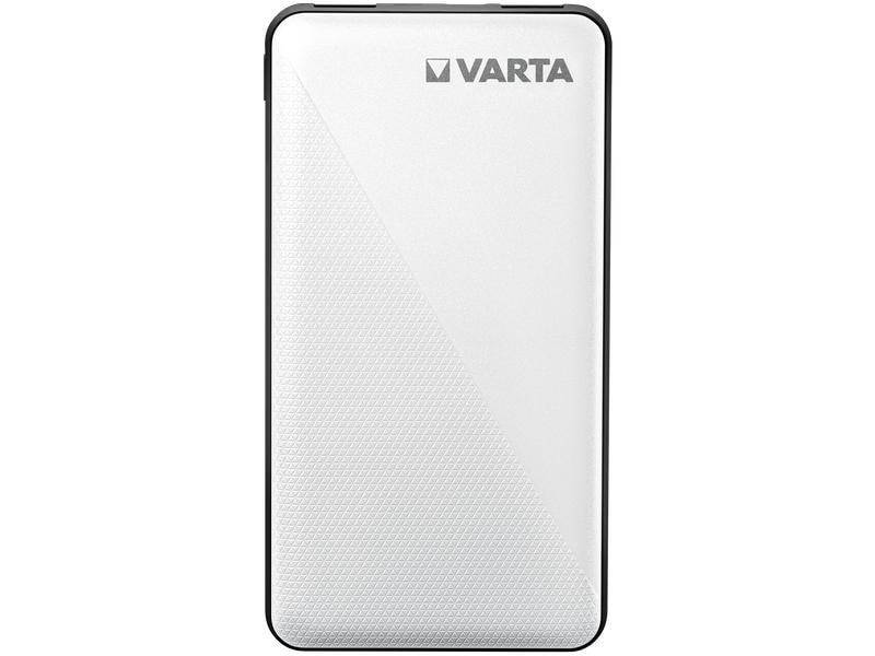 Varta Powerbank Energy 10000 mAh Mobiler Zusatzakku mit drei Ladeanschlüssen und Pass-Through Charging