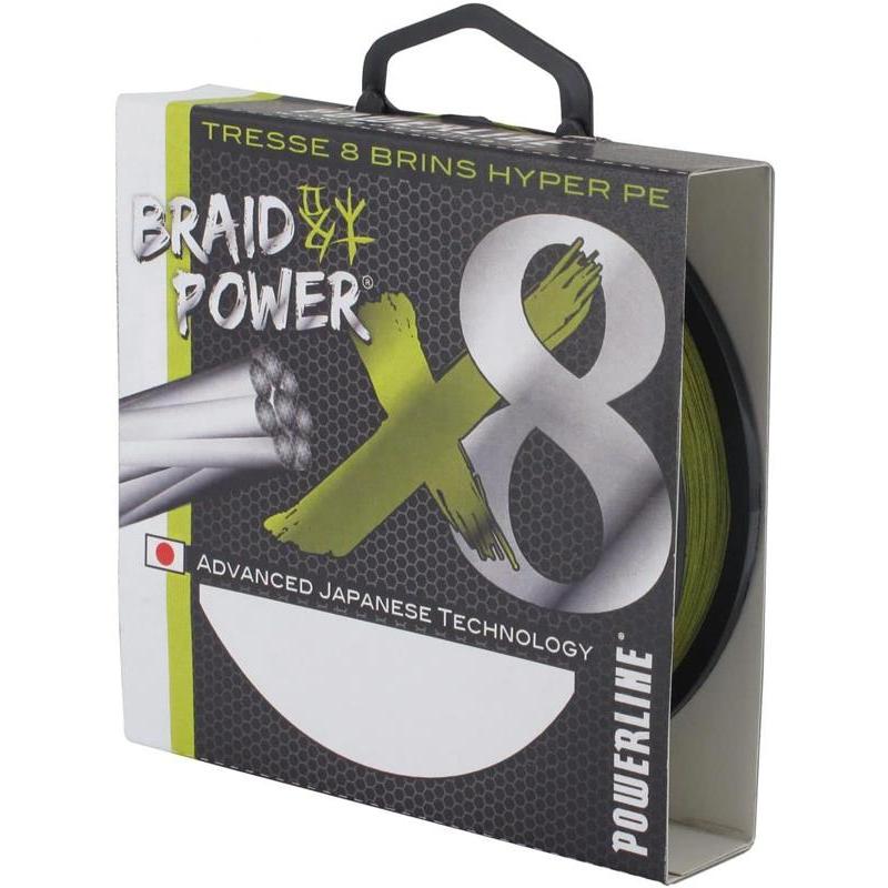 Tresse Powerline Braid Power X8 Vert - 300M