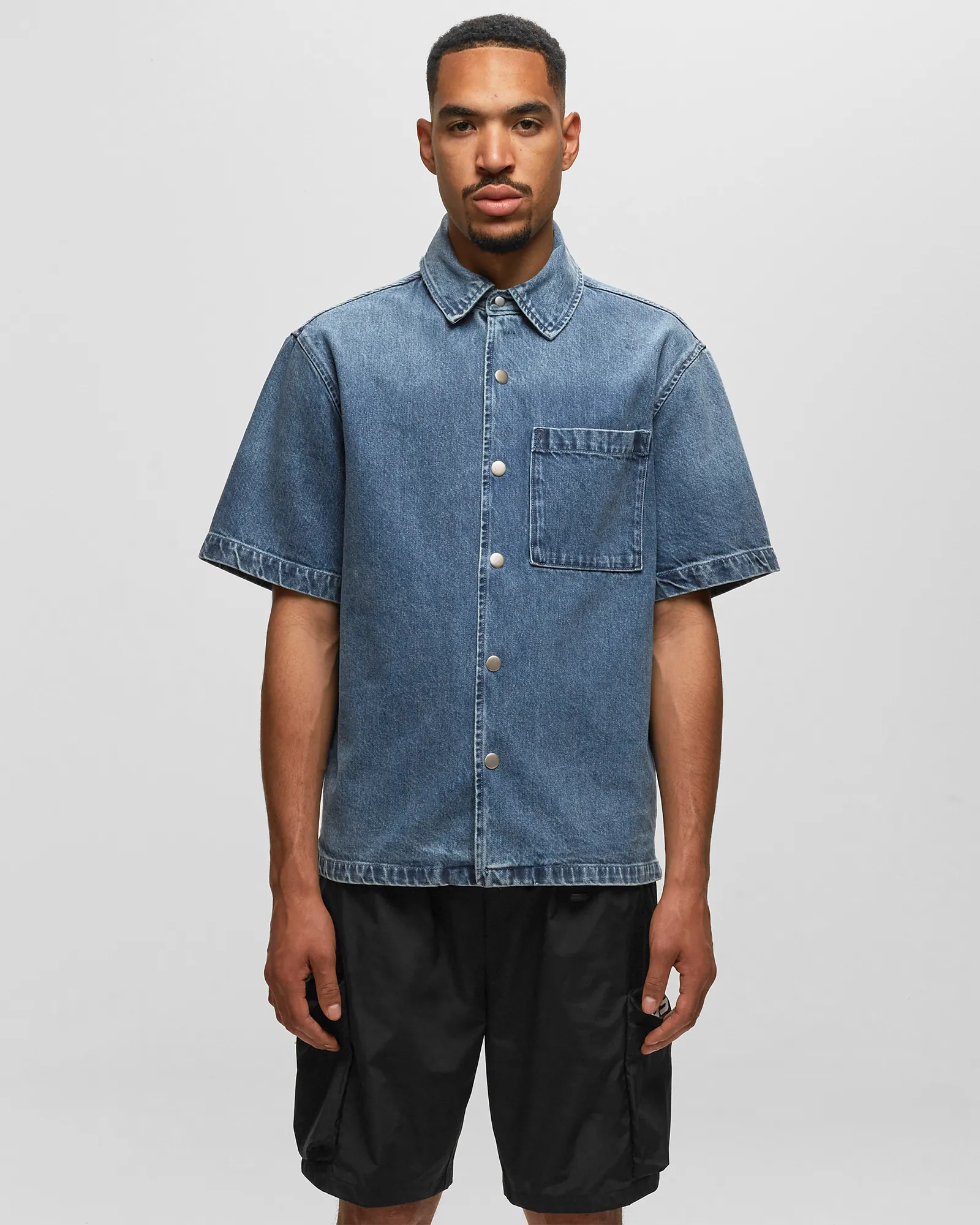 BSTN Brand Denim Shortsleeve Shirt