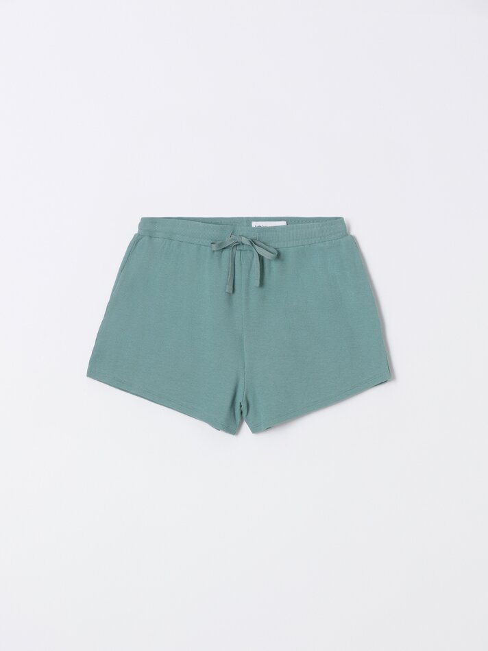 Conjunto canelado de 2 peças - Verde Claro