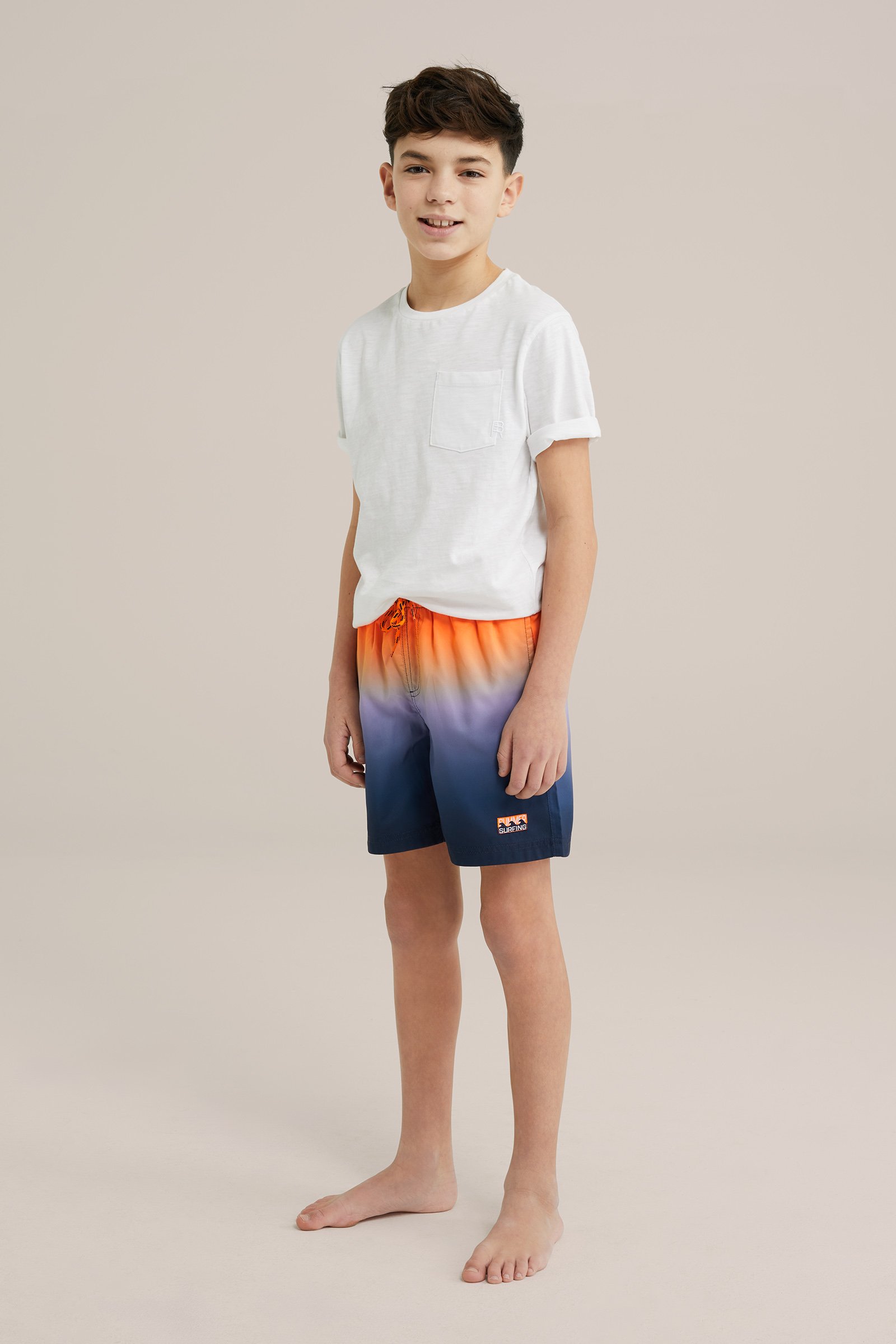 Jongens zwemshort WE Fashion Feloranje