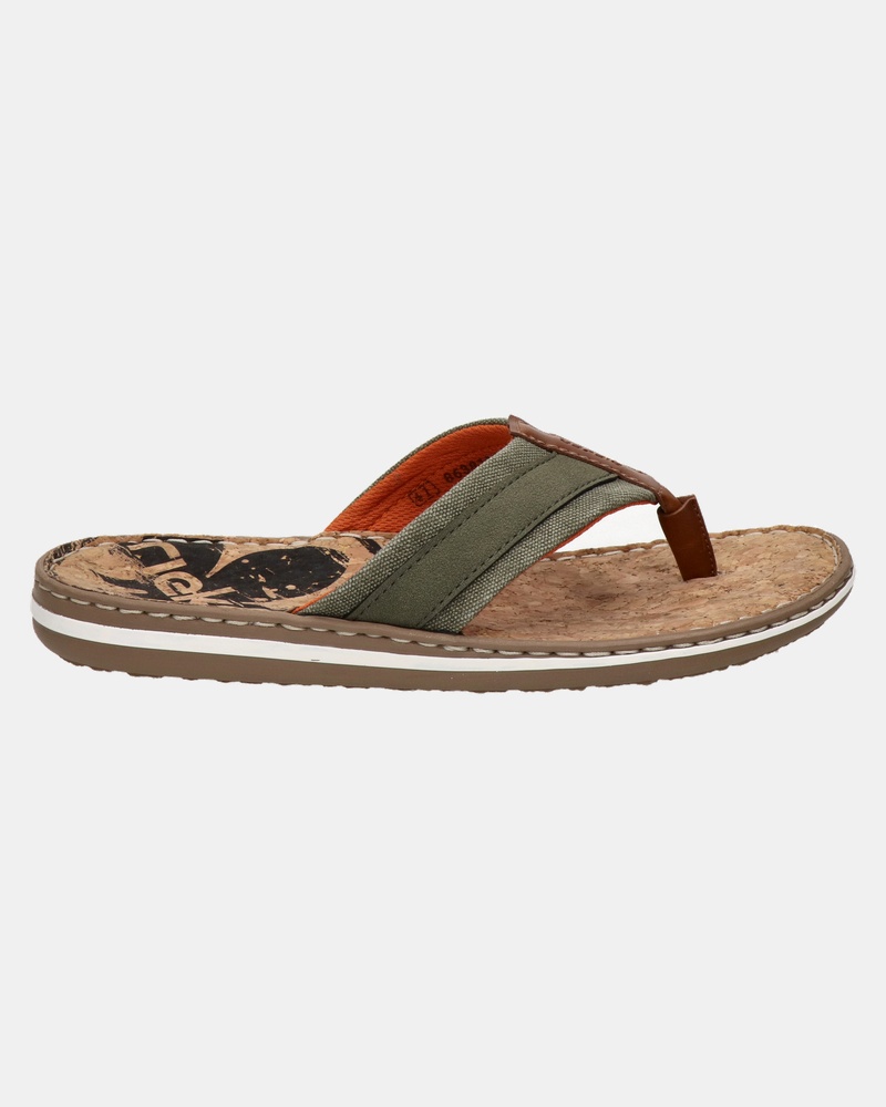Rieker Slippers  - groen