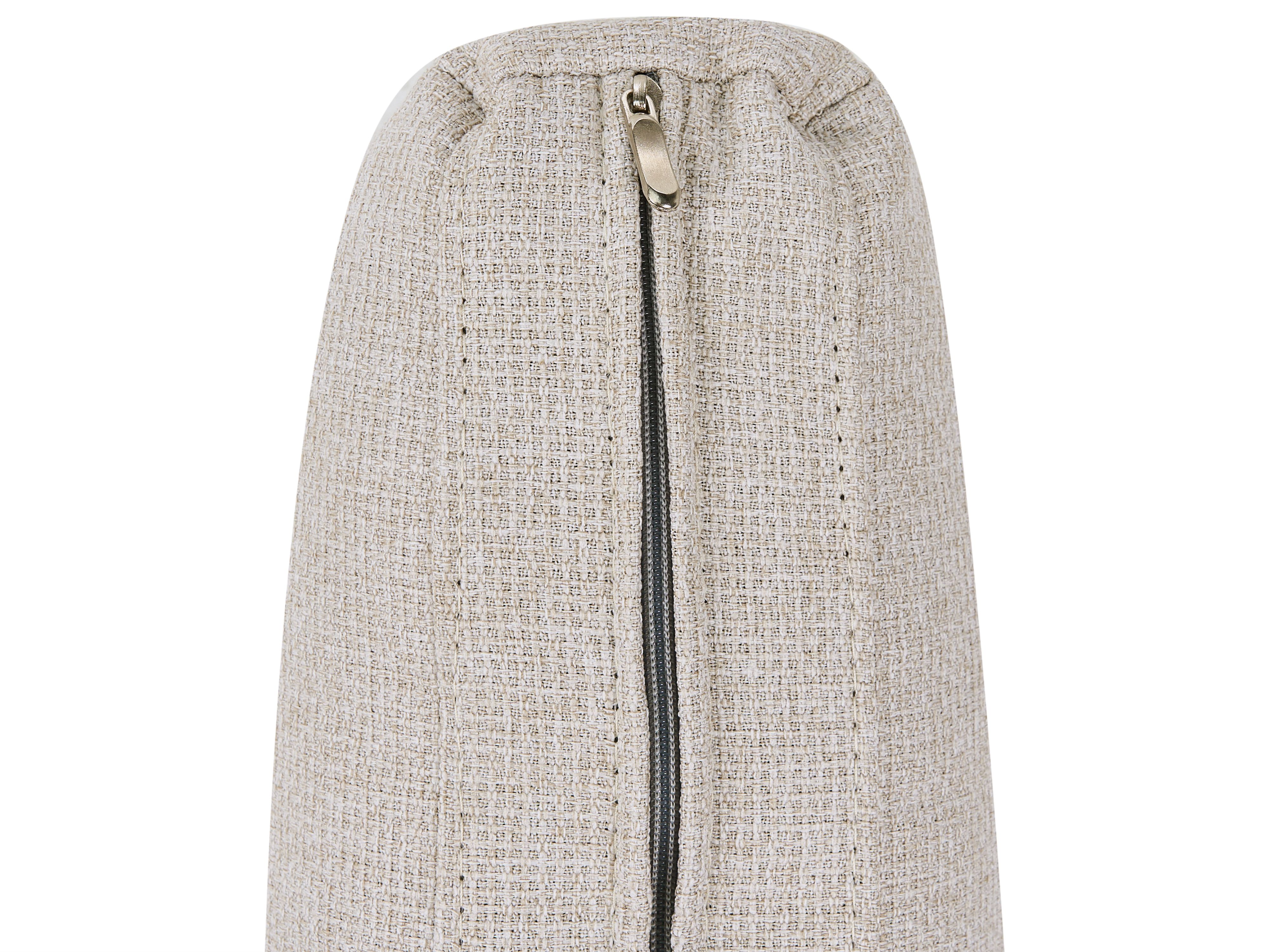 Bankenset 3-zits EDLAND Stof Lichtbeige met poef