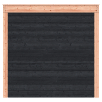 Tuinhuis Douglas hout Zweets rabat onbehandeld zwart 305 x 255 cm