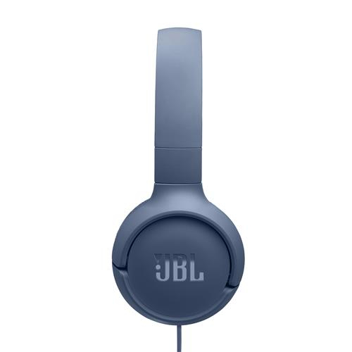 Tune 520C Wired Kopfhörer On-Ear Headset Pure Bass Sound   eingebautes Mikrofon (JBLT520CBLU) - Blau
