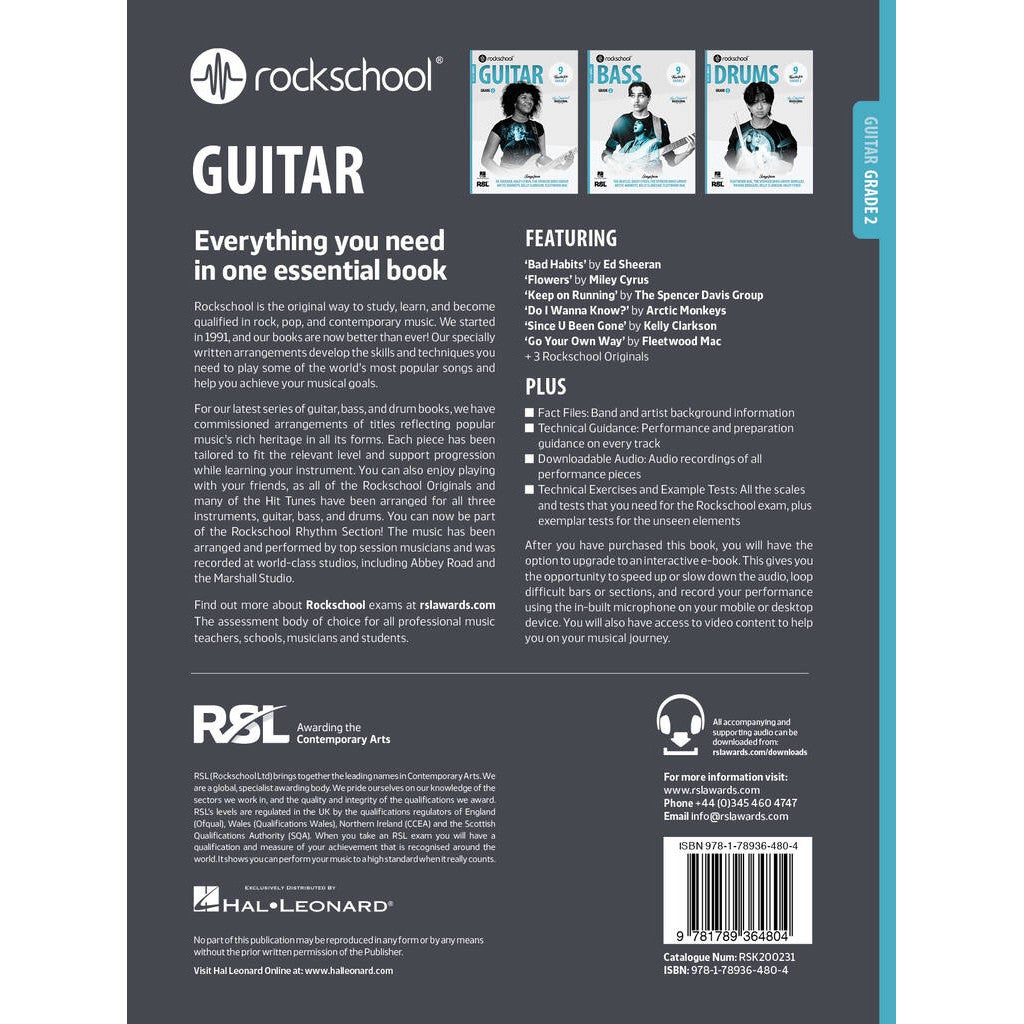 Rock School Limited Guitar Grade 2 (2024) gitaarboek