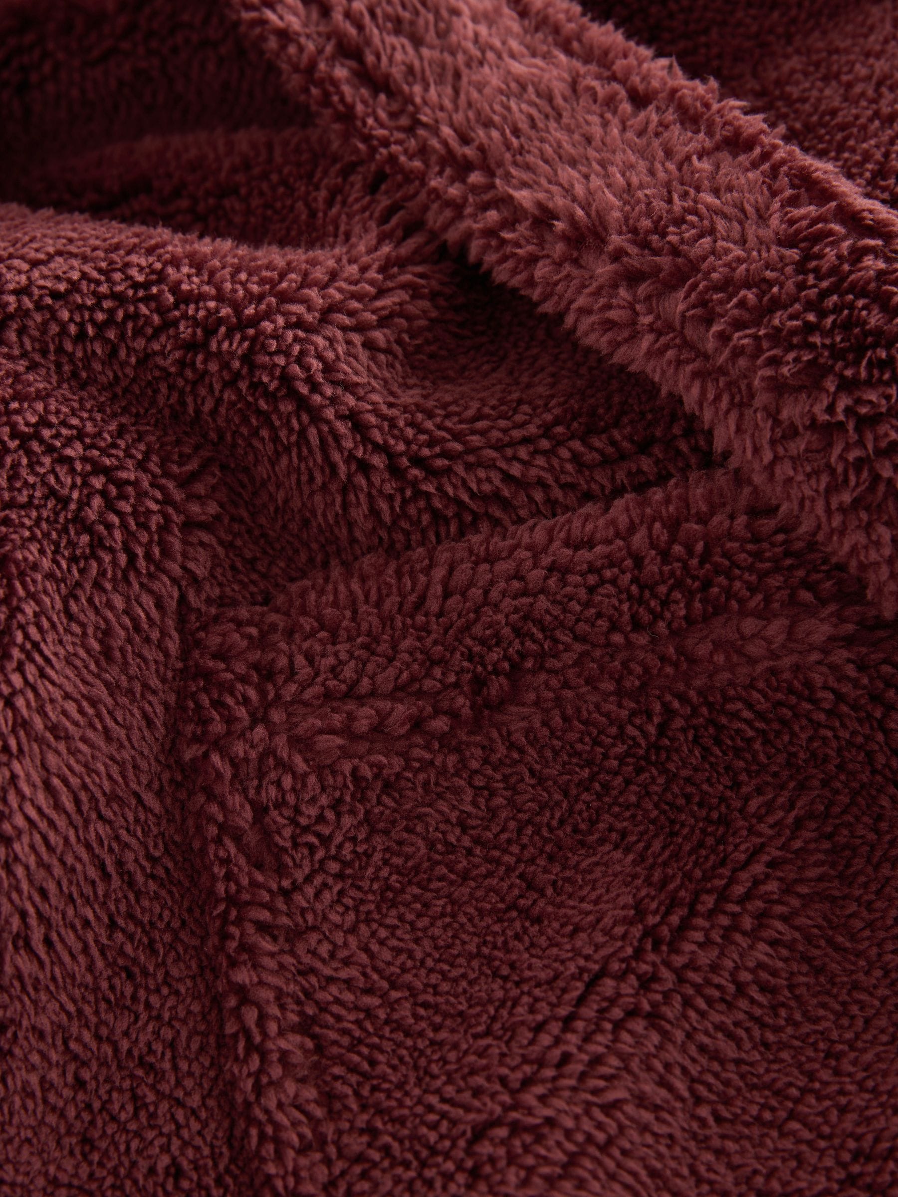 Bordeauxrood - Fleece badjas (1,5-16jr)