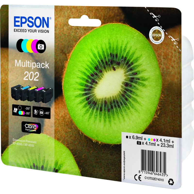 Epson Kiwi Multipack 5-colours 202 Claria Premium Ink