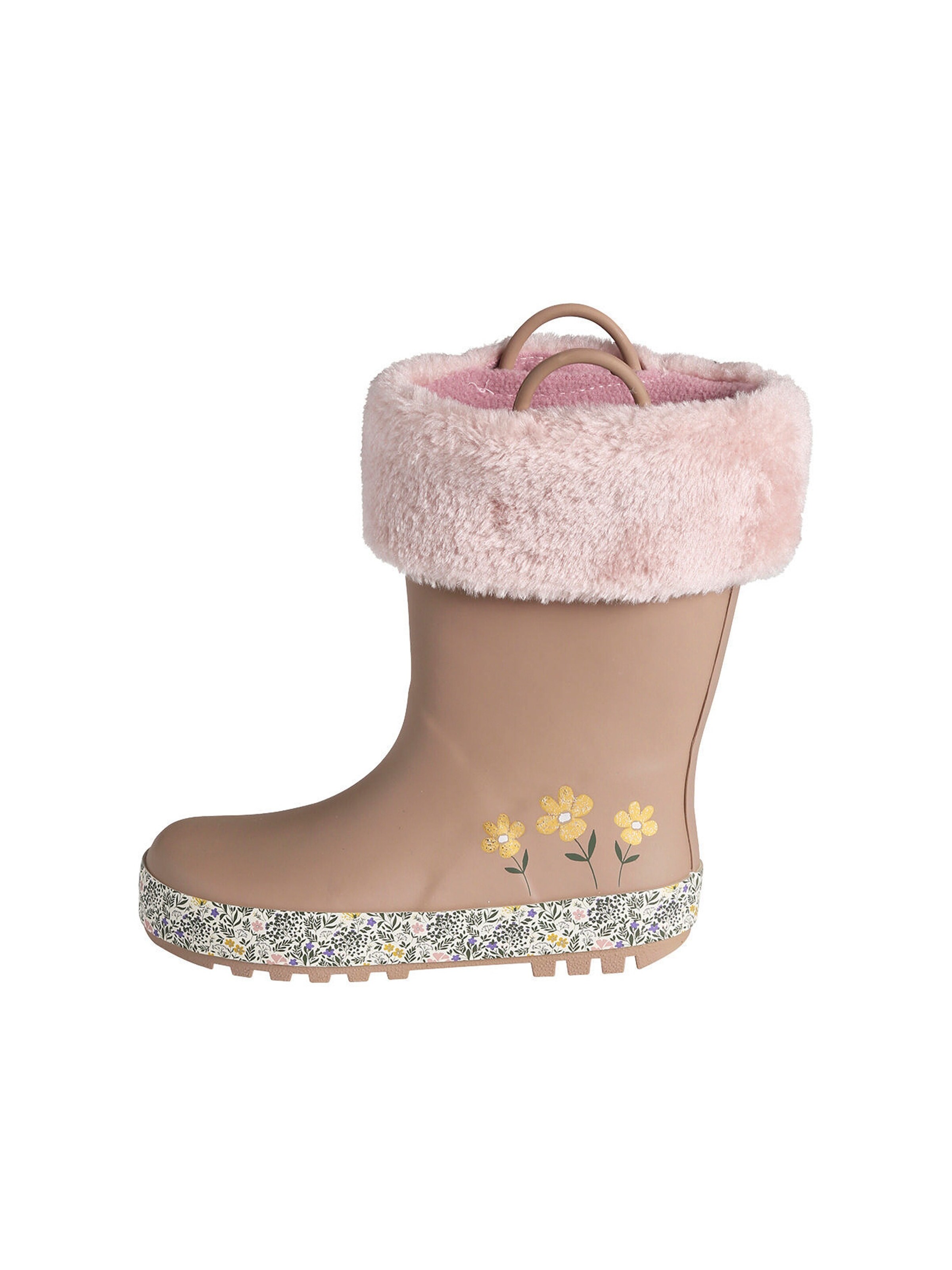 Vertbaudet Warme Kinder Gummistiefel rosa