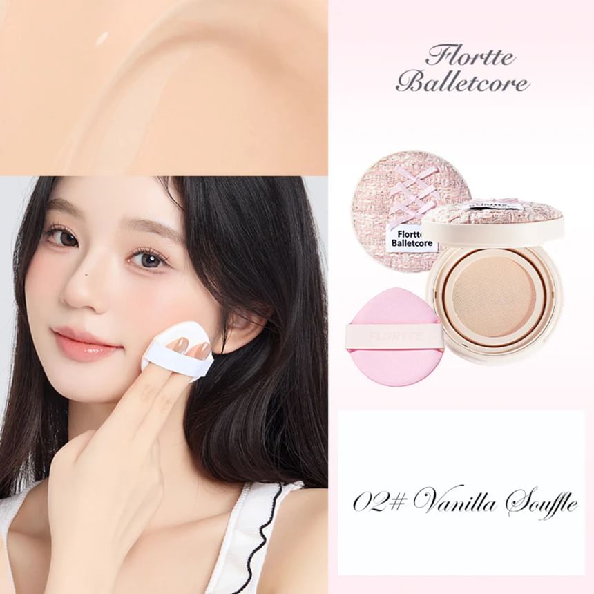 FLORTTE - Zachte matte kussen foundation - 2 kleuren