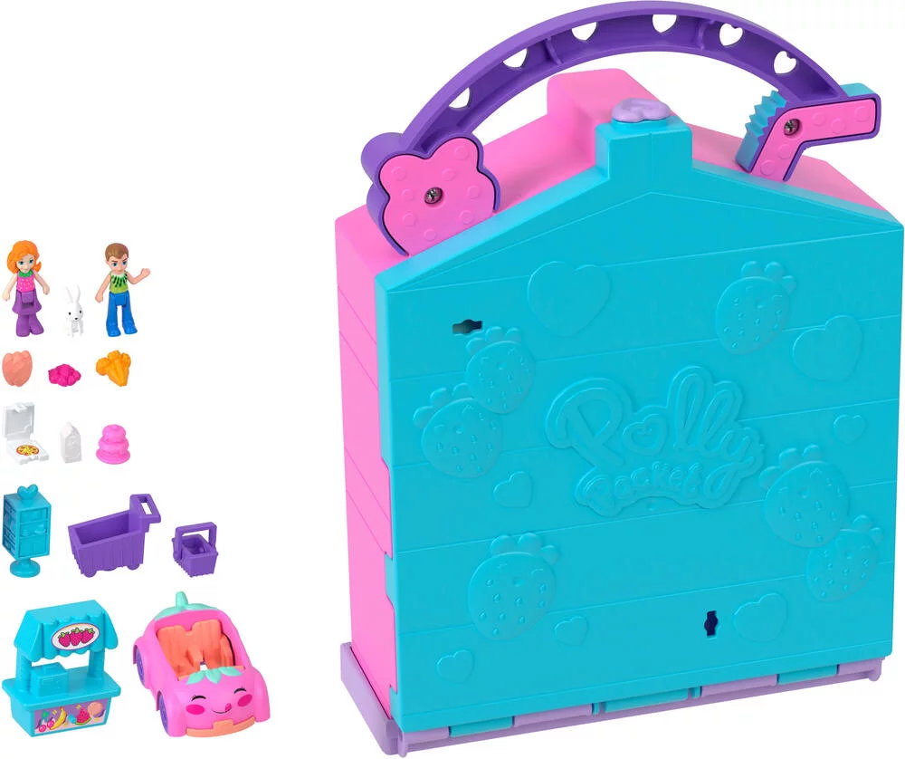 POLLY POCKET - COFFRET LE MARCHE DE POLLYVILLE