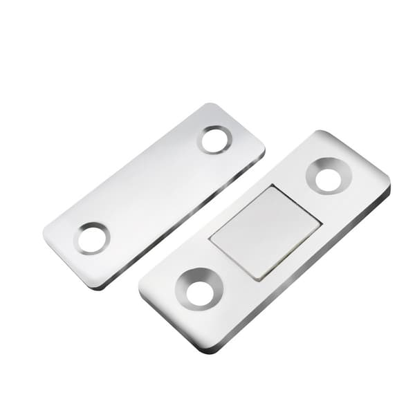 INF Magnetisk lås / usynlig magnetisk dørstopper, 2 stk. Sølv