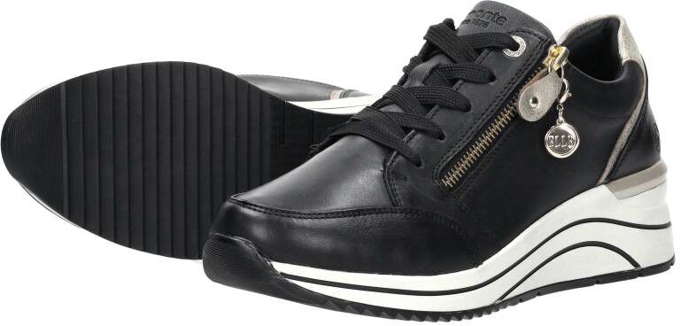 Remonte Veterschoenen Laag zwart