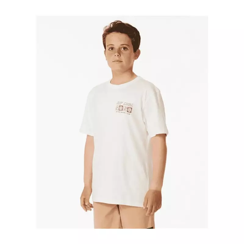 Teeshirt junior RIPCURL Pure Surf Searching Tee -Boy Bone