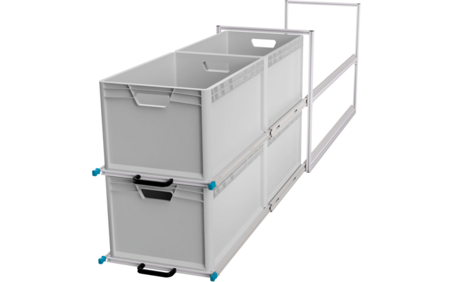 SYS-RACK Kastenwagen Heckauszug mit 120 cm Teleskopvollauszügen