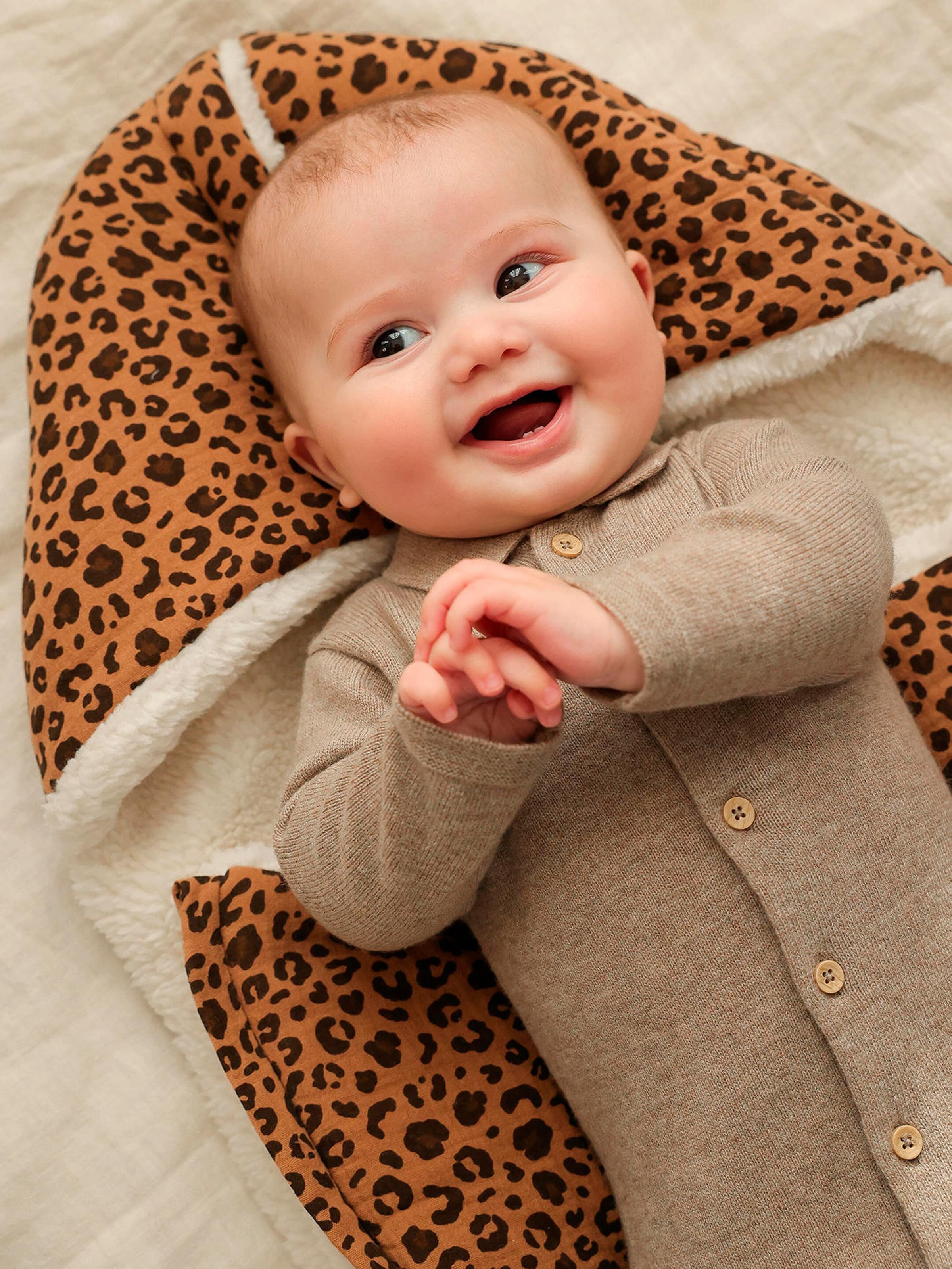 Envie de Fraise Bio-Kollektion: Baby 2-in-1-Ausfahrsack mit Recycling-Polyester wollweiß