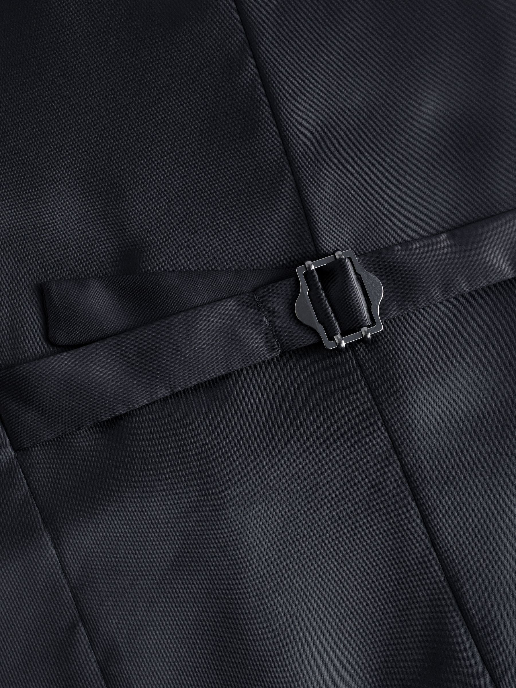 Helderblauw - Herenvest met textuur