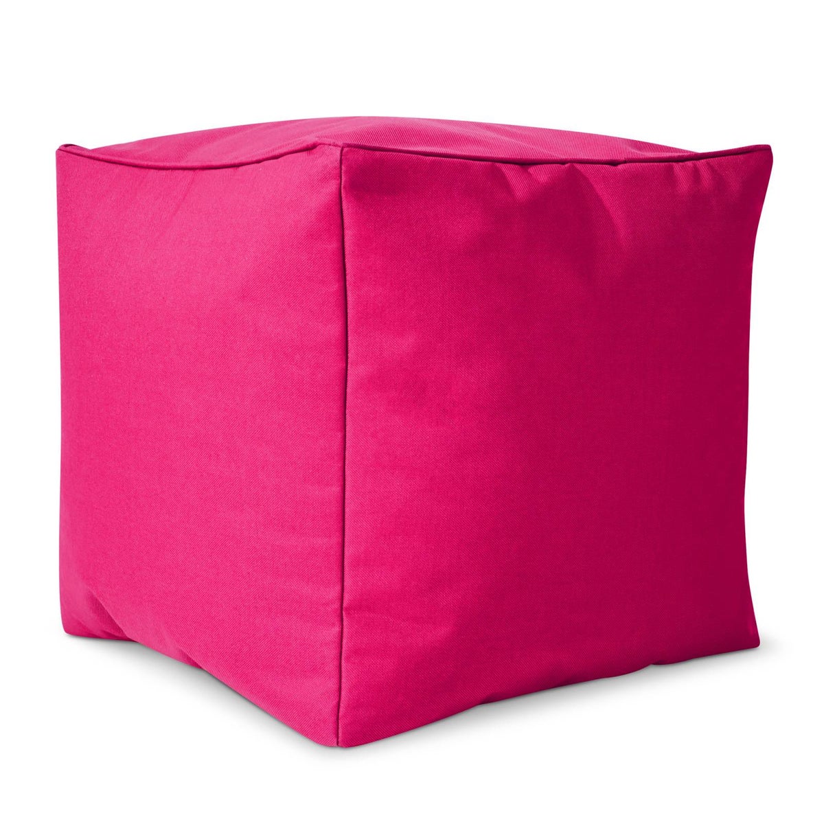 Groene Bonen Zitzak Kruk 40x40x40cm met EPS-korrelvulling - Voetenbank Voetkussen Zitpoef voor Zitzakken - Vloerkussen voor Kinderen en Volwassenen - Voetsteun Zitkussen Zitkruk Roze