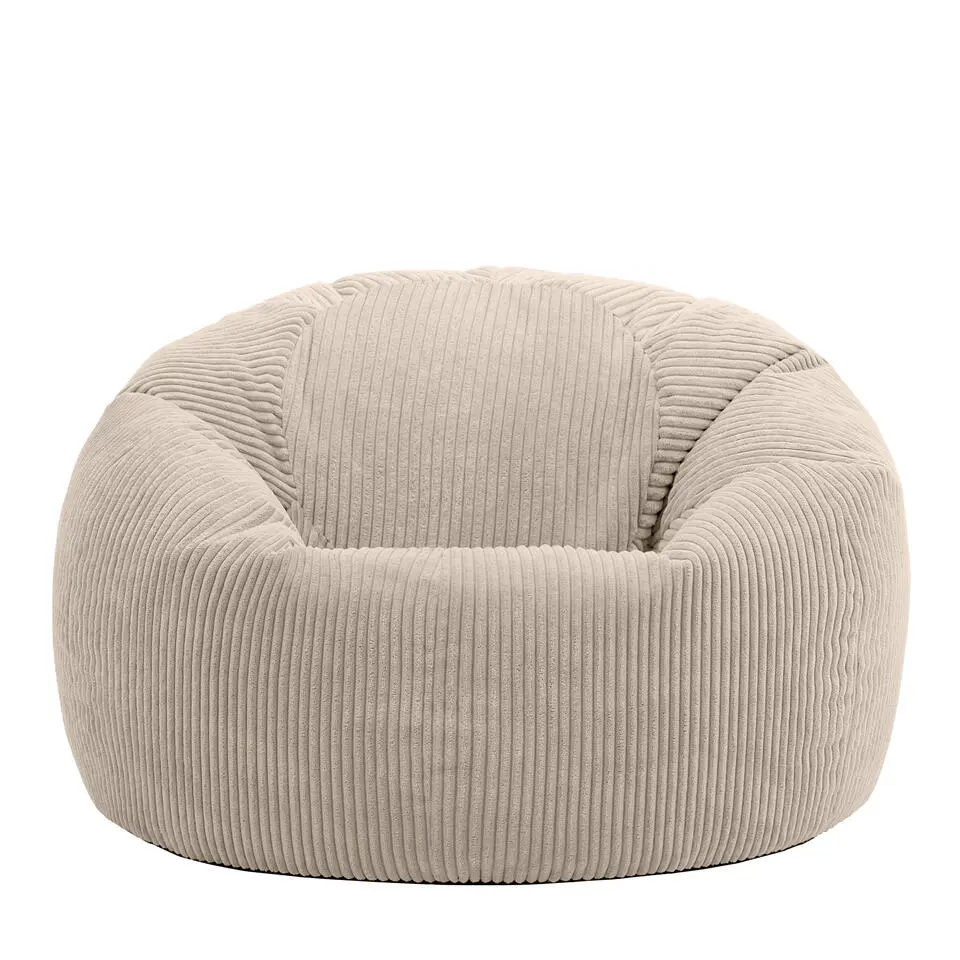 Set van 2 icon Zitzak Kingston - Corduroy Zitzak Volwassenen - Beige