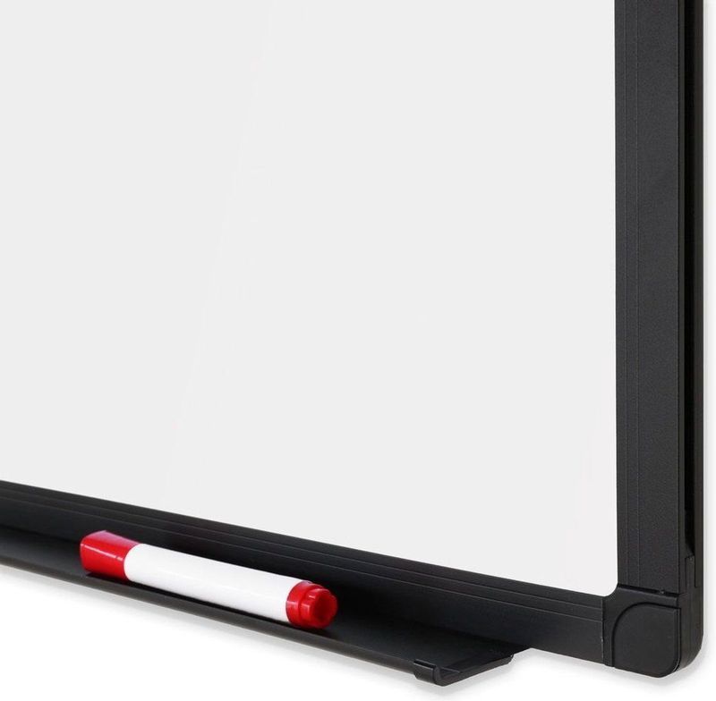 Whiteboard met zwart frame - Magnetisch - 45x60 cm