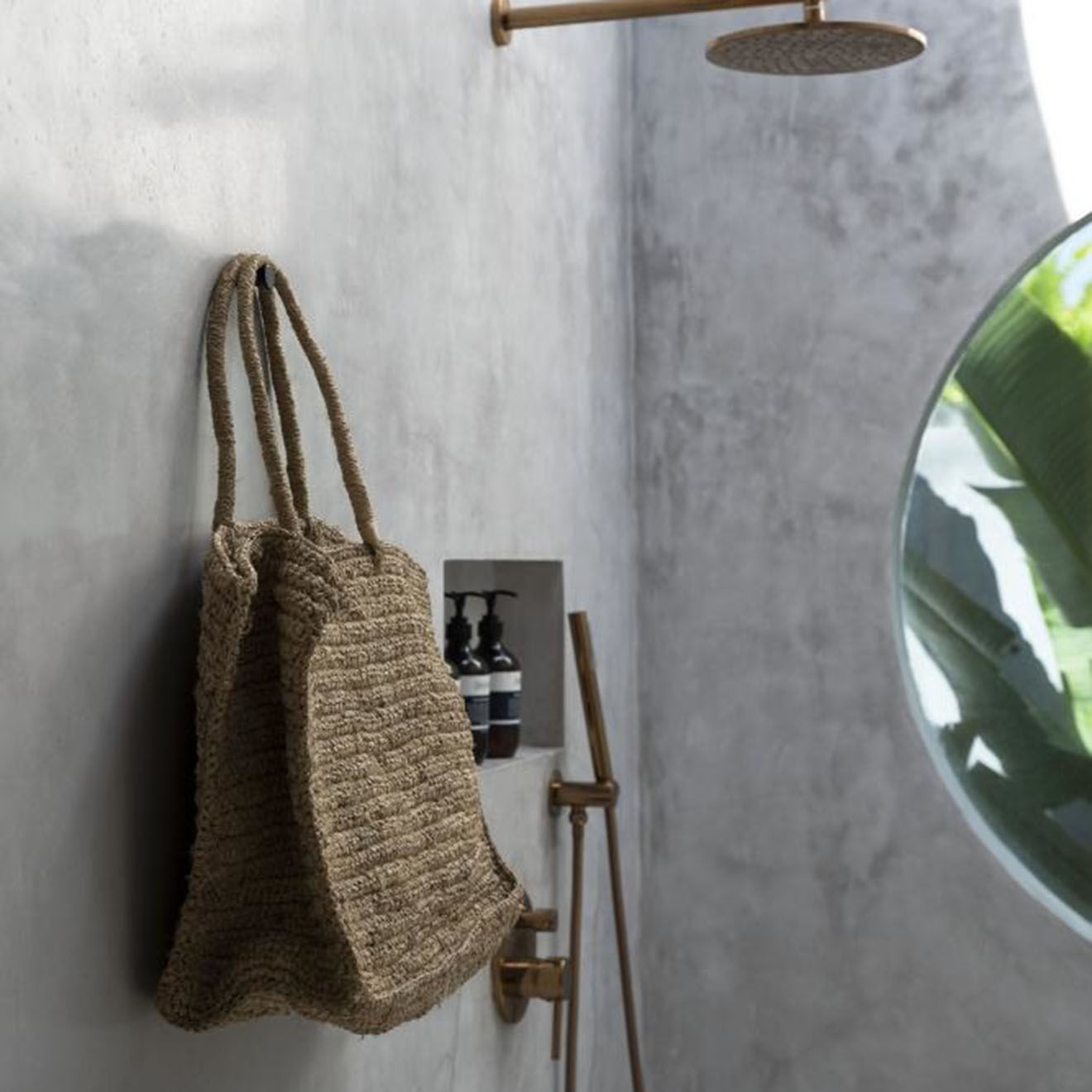 Bazar Bizar Cabas Ti Amo naturel - 50x20x38 cm