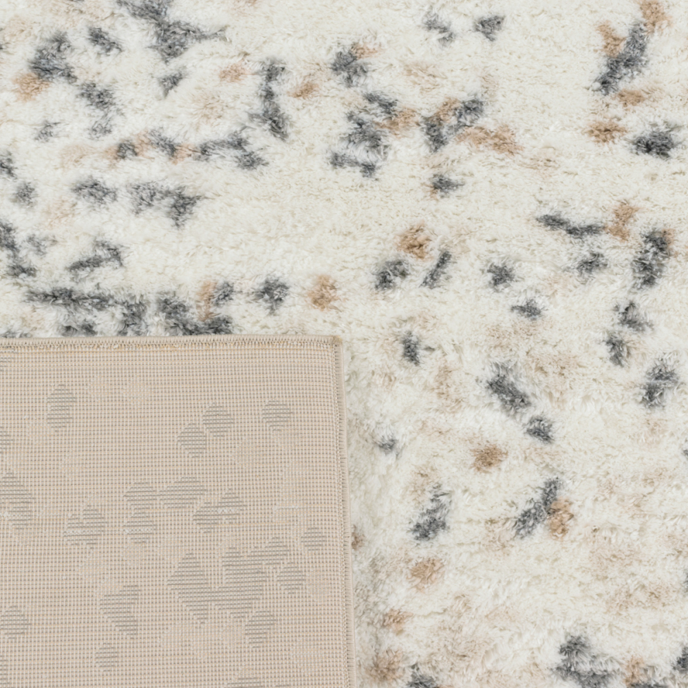 Tapis intérieur en polyester poils longs alena confettis 230 x 160 cm
