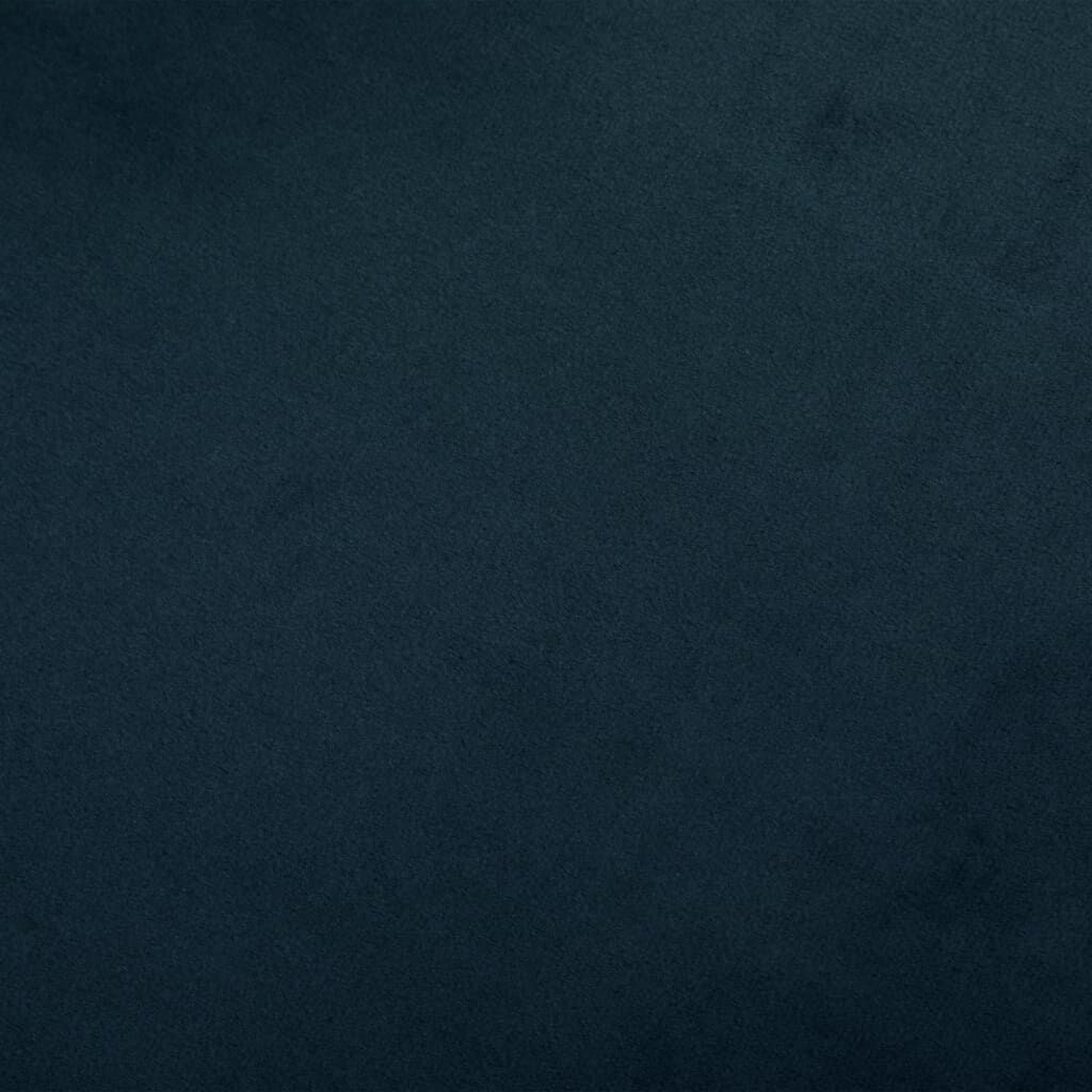 vidaXL Schommelstoel Blauw Bekleed met Fluweel