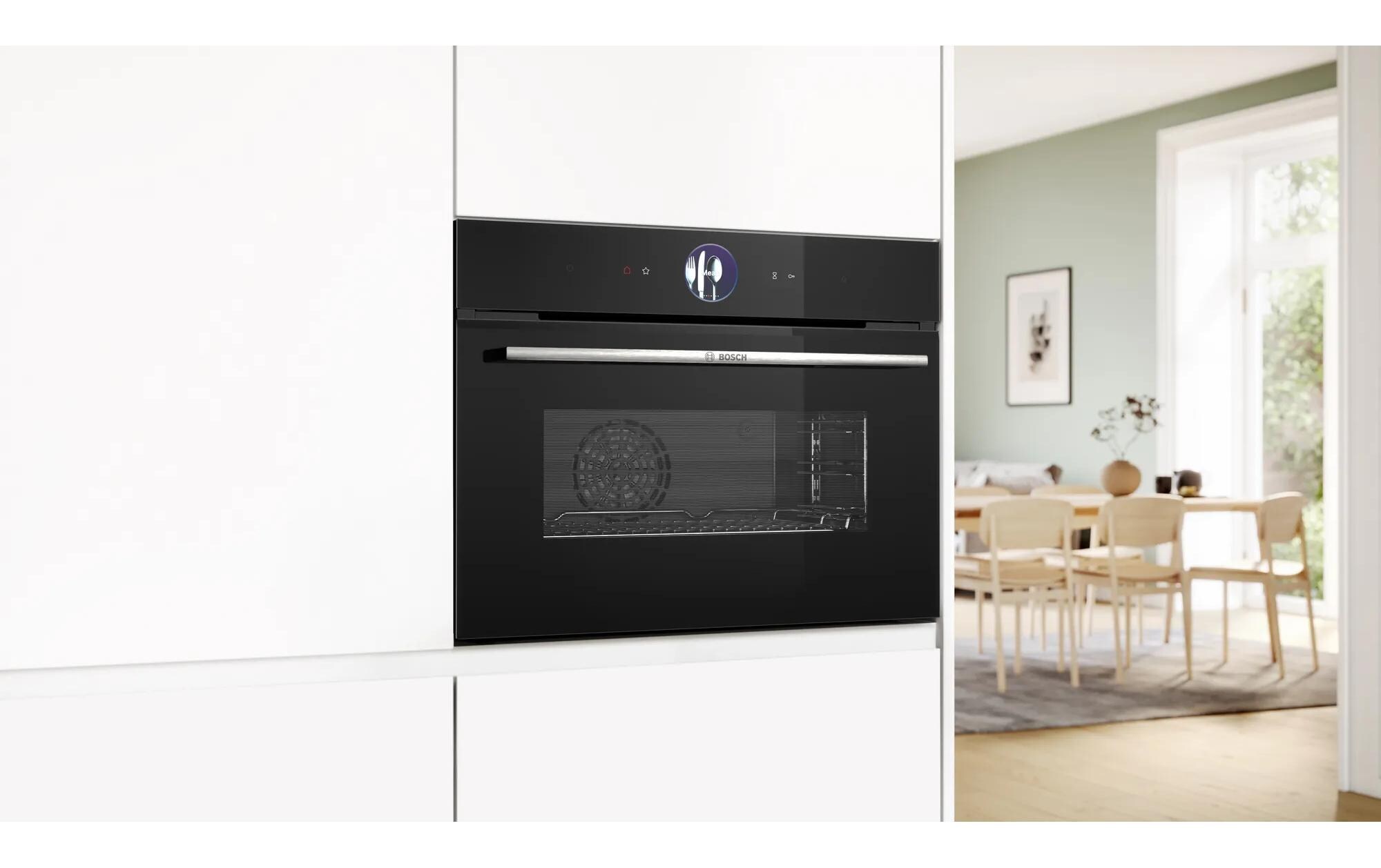 Einbaudampfbackofen CSG7361B1 Schwarz A+<br>Dampfbackofen mit digitalem Bedienring