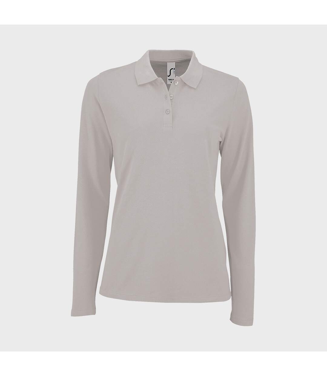 SOLS - Polo manches longues PERFECT - Femme (Blanc) - UTPC2908