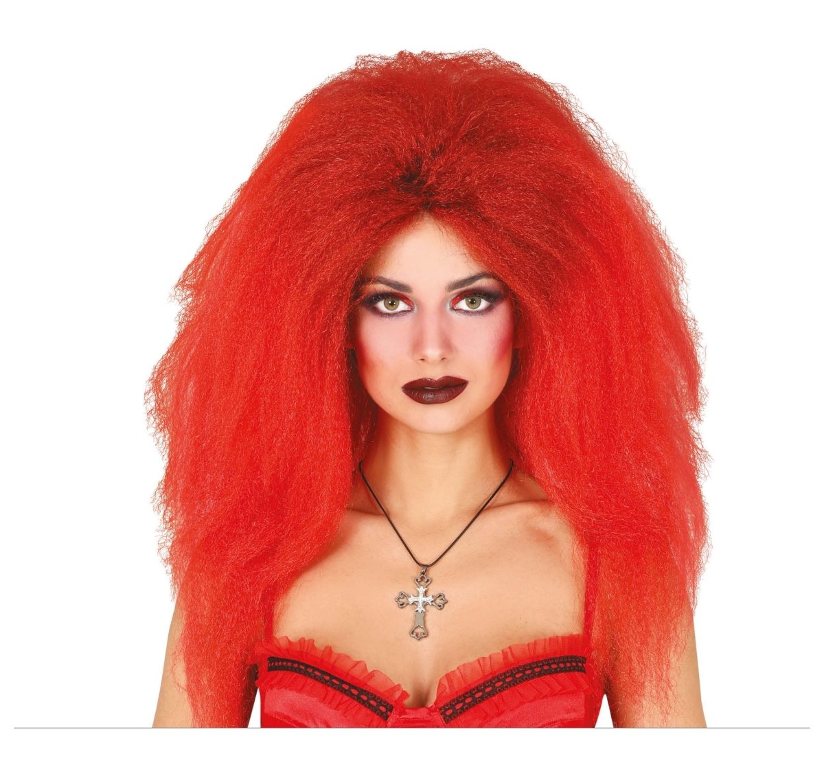 Halloween Pruik Rood Lang Haar