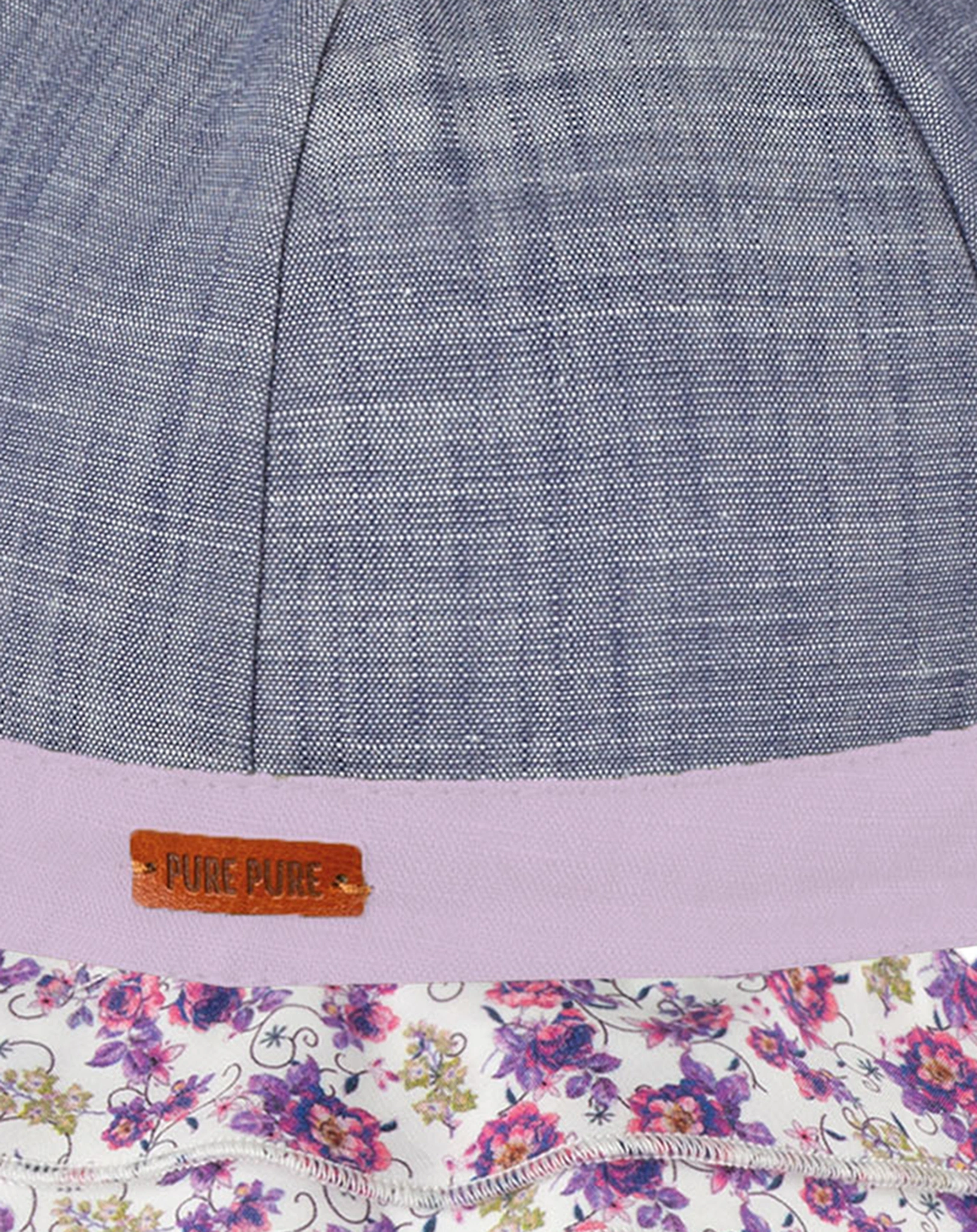 Sommerhut BLOOMING MINI in jeansblau