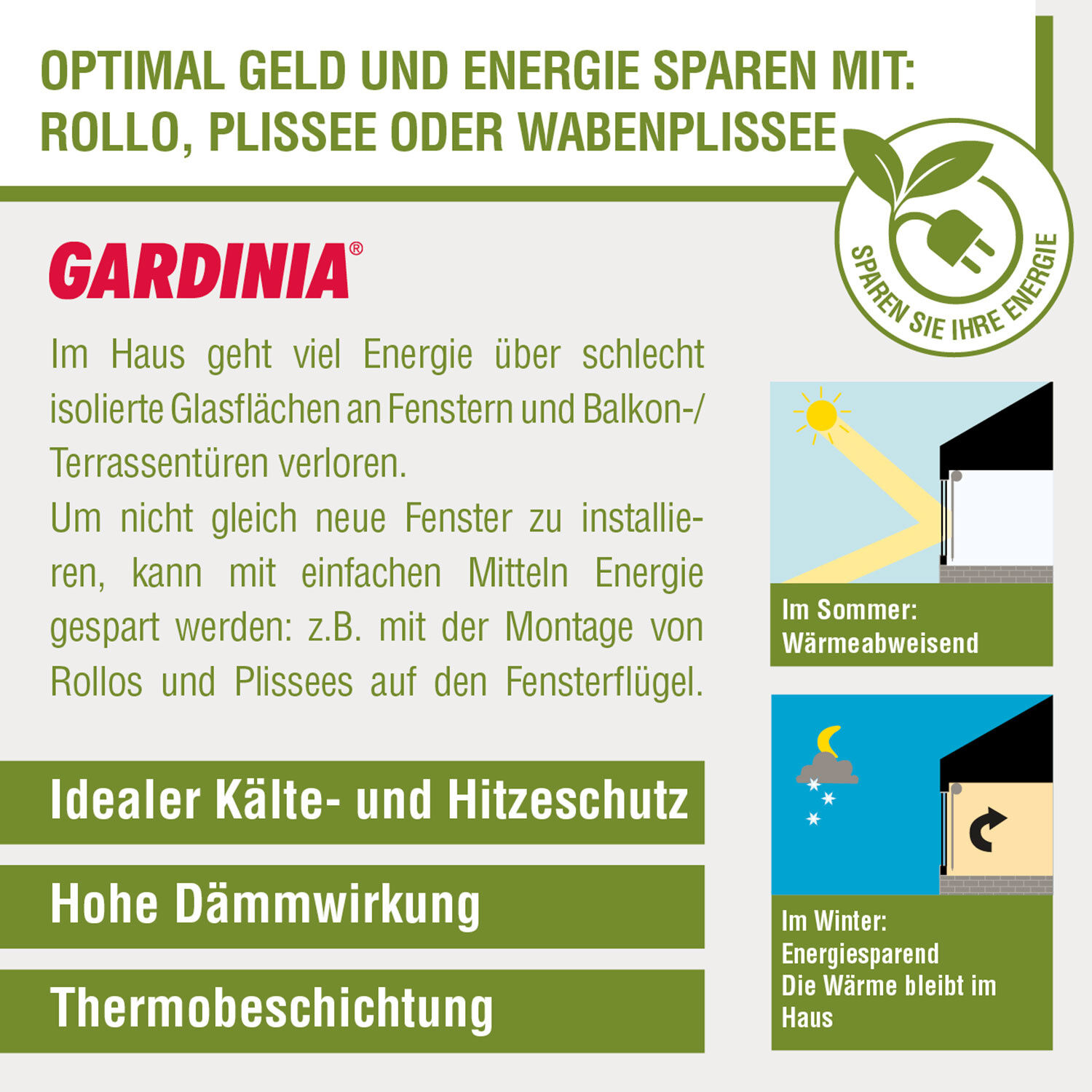 EASYFIX Thermo-Plissee