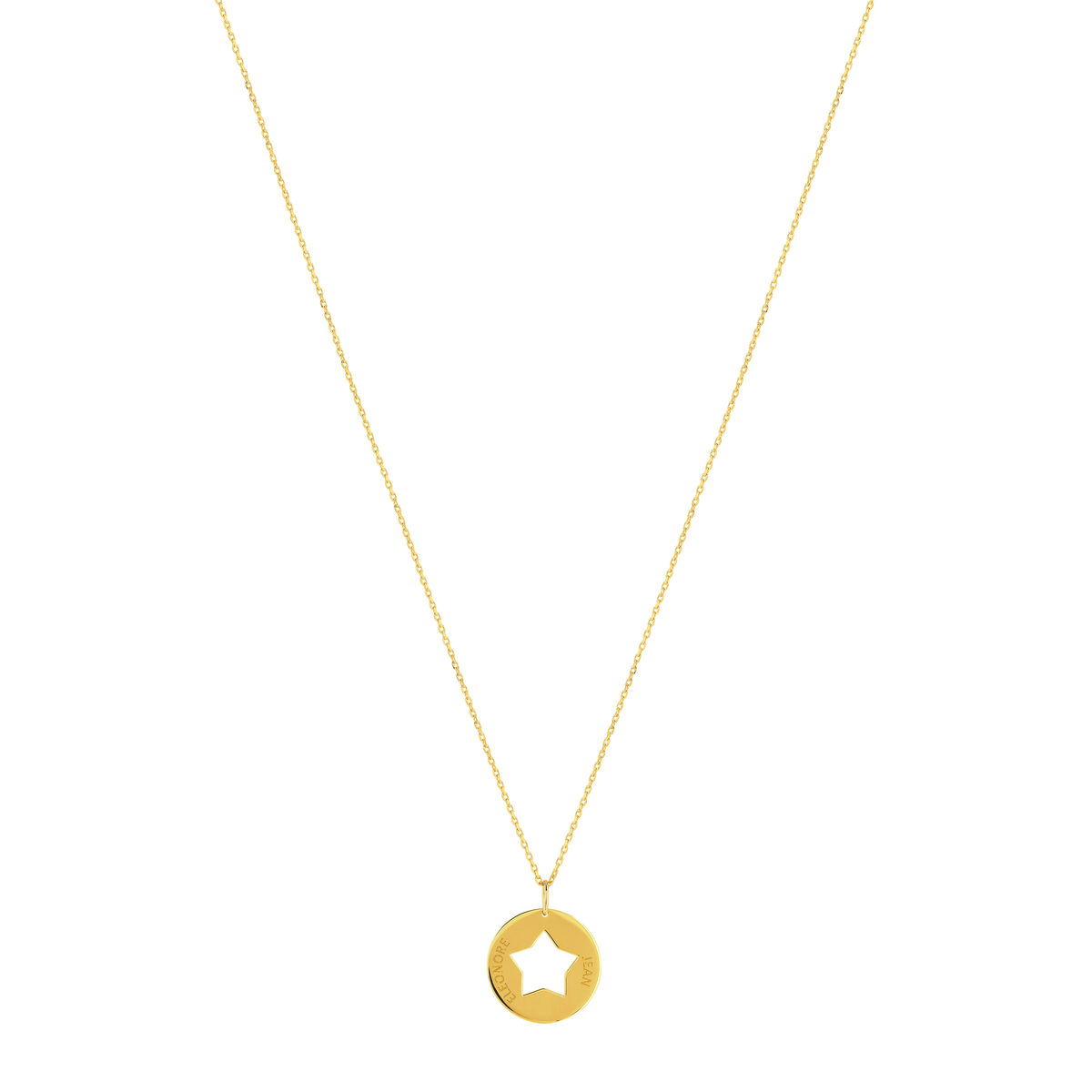 Collier plaqué or personnalisable