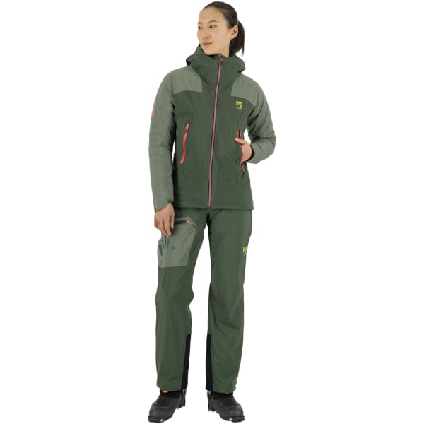 Veste ski de randonnée KARPOS VALSESIA SHELL W JKT JUNGLE GREEN/DUCK GREEN