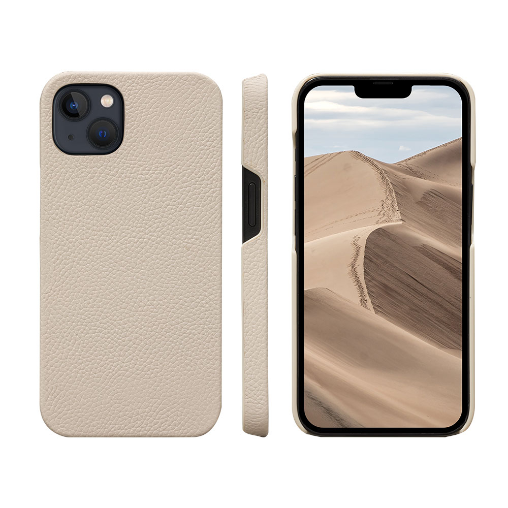 iPhone 13 2in1 Book Cover Echtleder Tasche mit RFID Schutz New York (NY61SADU5575) - Sand Dune