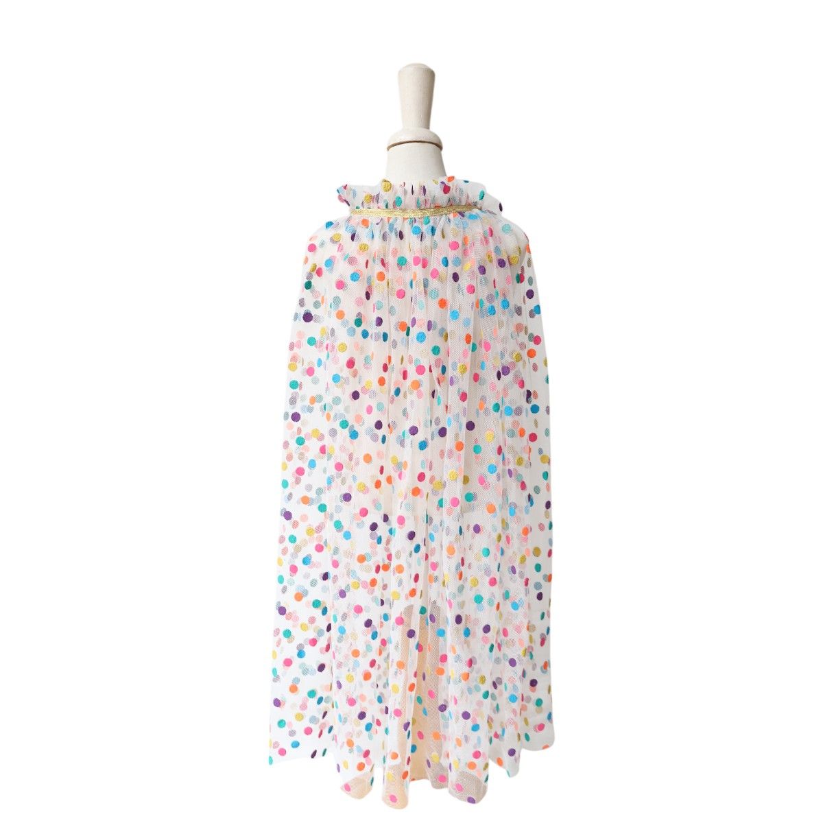 Déguisement cape à pois multicolores Surprise Partie !