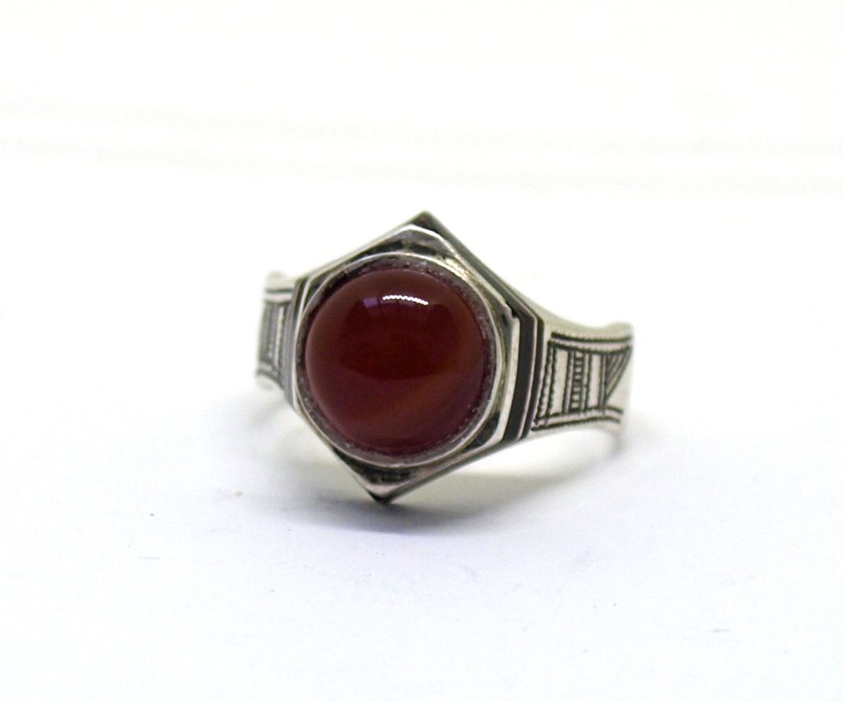 Bague touareg hexagonale touareg