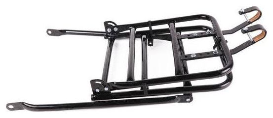 Porte-bagages avant pour vélo Noir