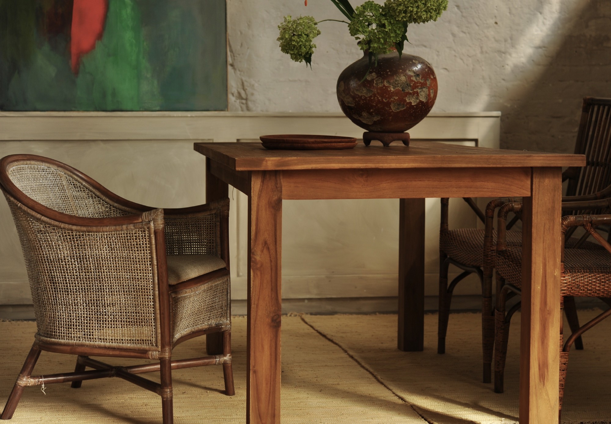Armsessel 'Sneeg', Rattan, B 58 cm, H 76 cm, L 62 cm von fischer's lagerhaus