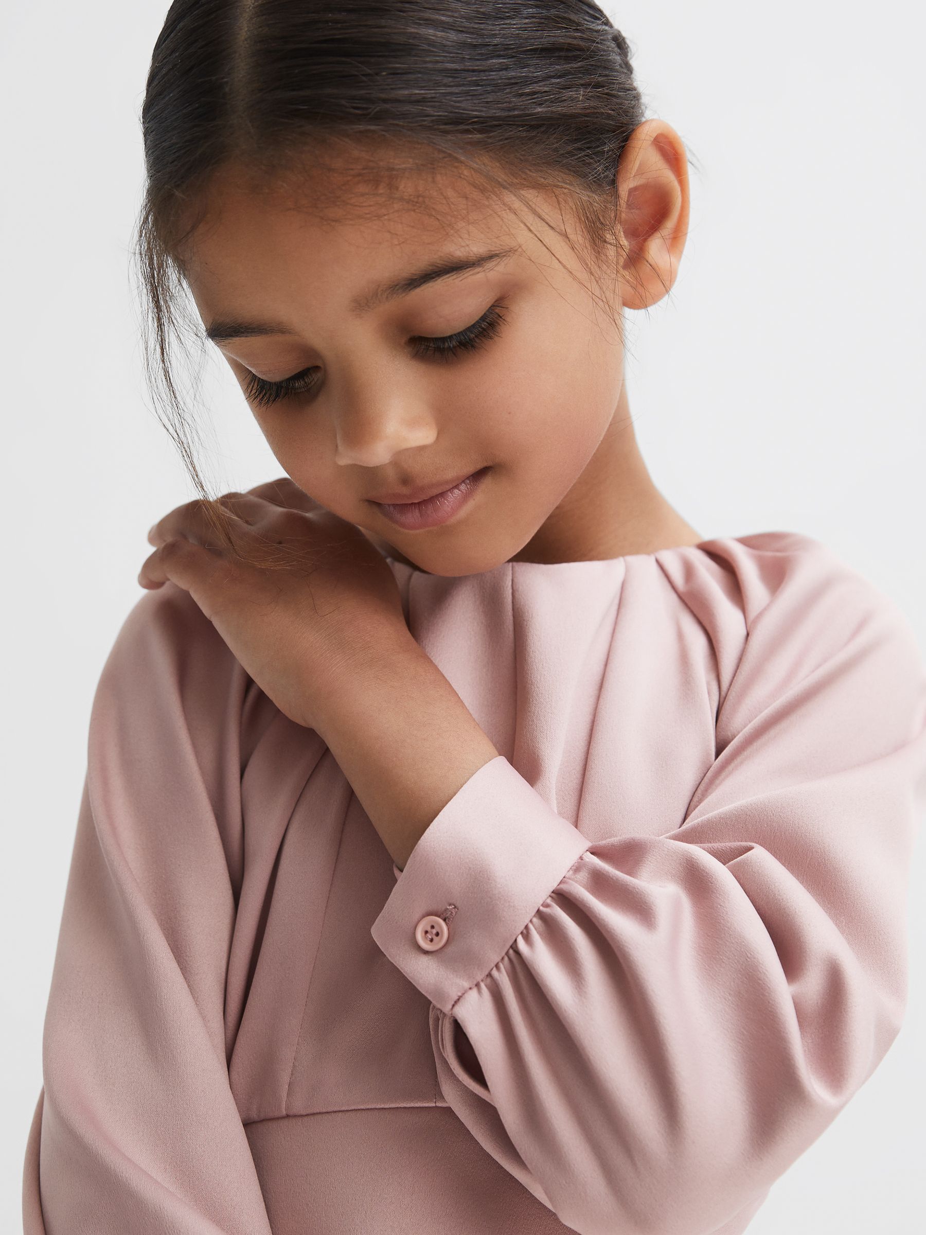 Reiss - Molly - Cropped geplooide blouse