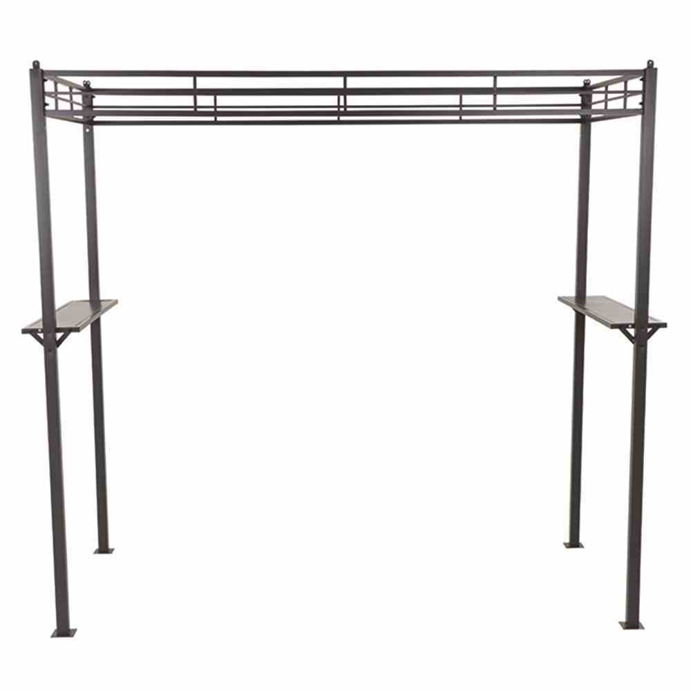 Pavillon BBQ - taupe-anthrazit - Polyester - 244 cm