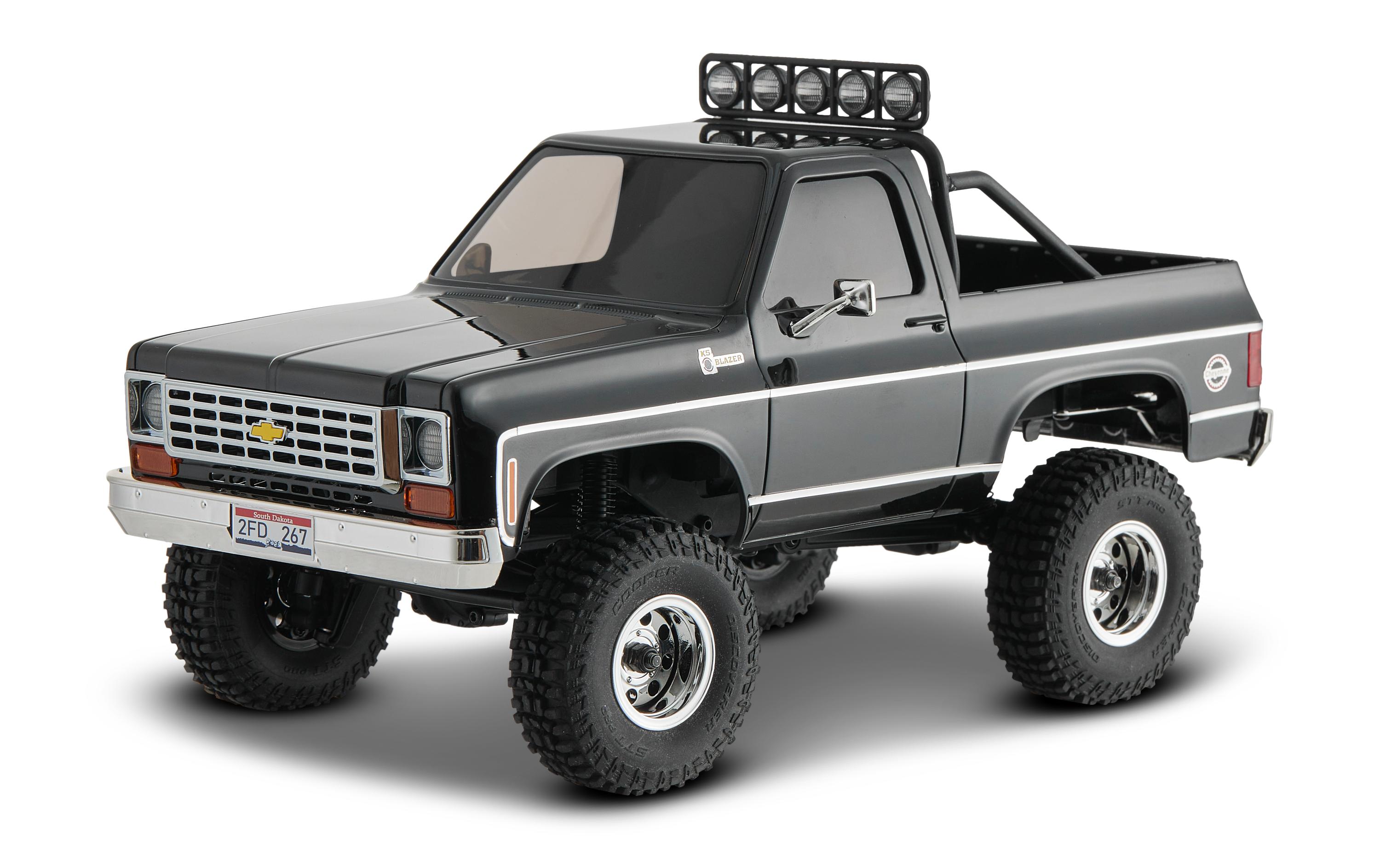 Scale Crawler Chervolet K5 Blazer, Schwarz, RTR, 1:24<br>FCX24 Mini Rock Crawler mit detaillierter Chevy Blazer Karosserie und 2-Gang Getriebe