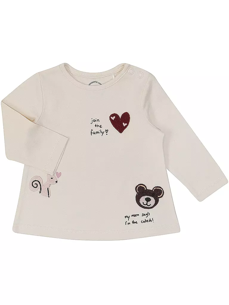 S.OLIVER Mädchen Langarmshirt weiss
