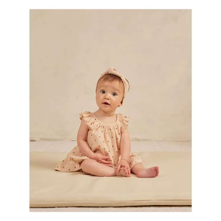 Quincy Mae Robe Volants Fraises | Beige rosé